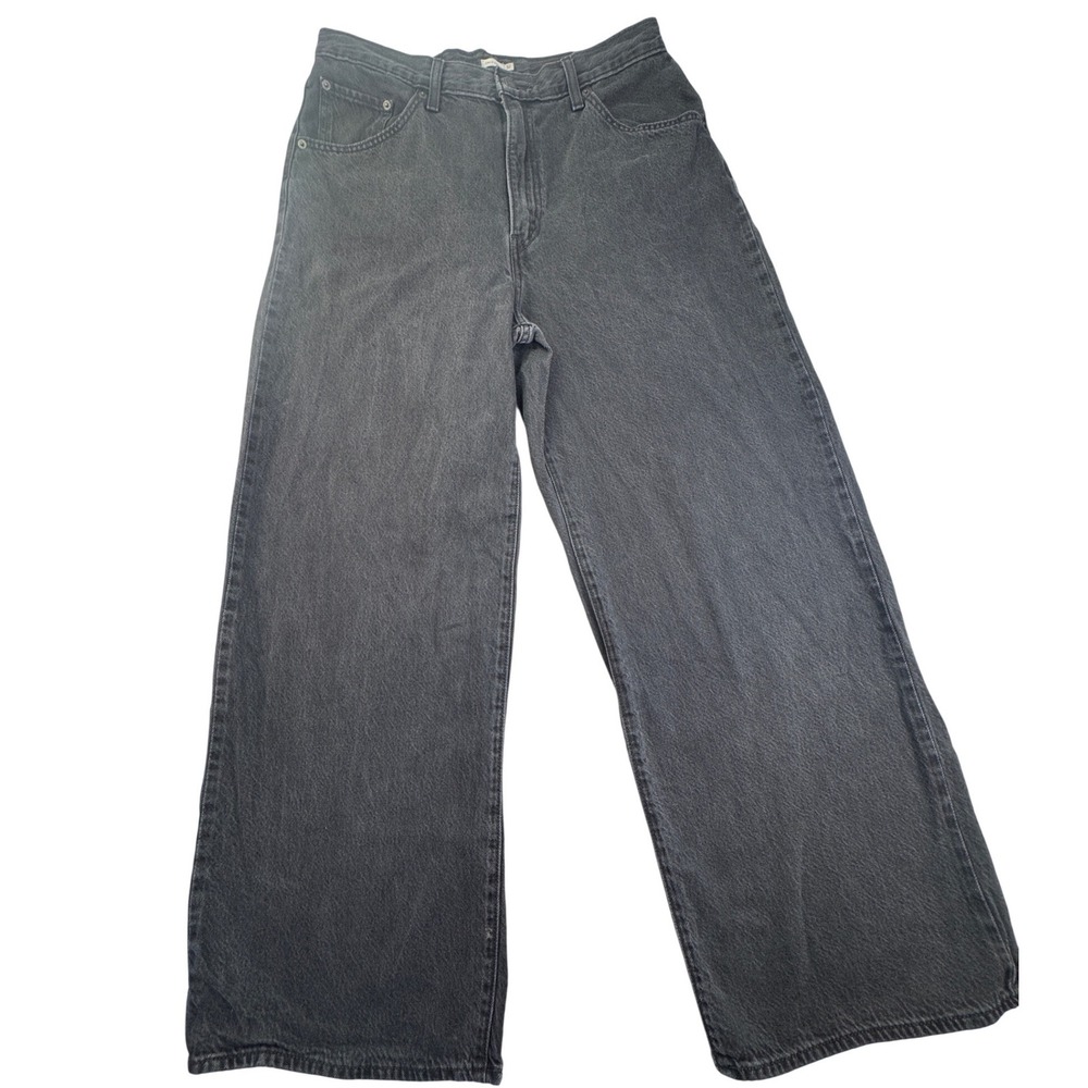 Levis Baggy Dad Jean Washed Black Wide Leg Denim Pant W32 L31 grunge Skater goth